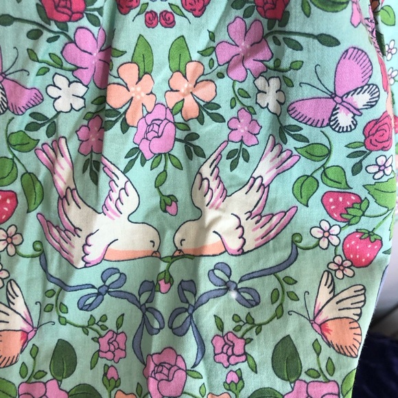 Mini Boden Green Love Bird Heritage Dress Size 6/7 NWOT - Picture 9 of 11